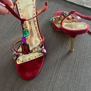 Bcbg heels with gemstones
